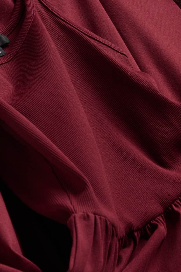 Femmes - Robe Fit & Flare - rouge foncé