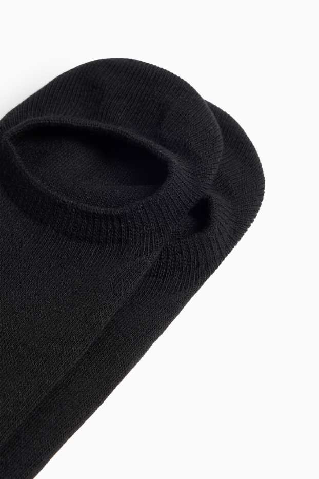 Dámské - Multipack 3 ks - neviditelné ponožky - černá