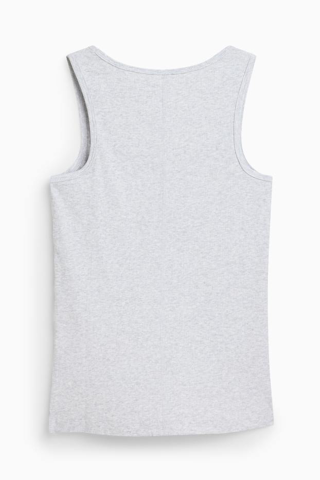 Women - Top - ribbed - gray