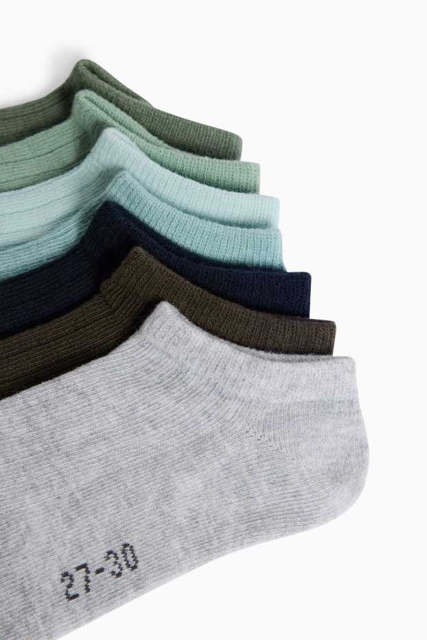 Enfants garçons - Lot de 7 paires - socquettes de sport - gris
