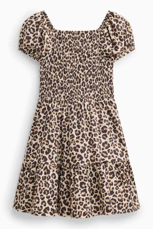 Children Girls - Dress - beige