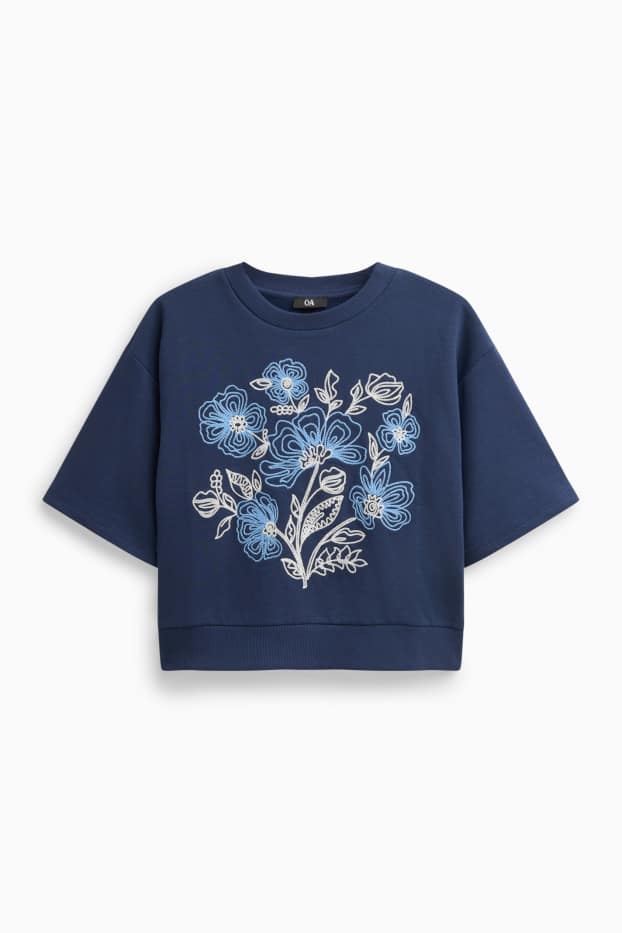 Dames - Sweatshirt - donkerblauw