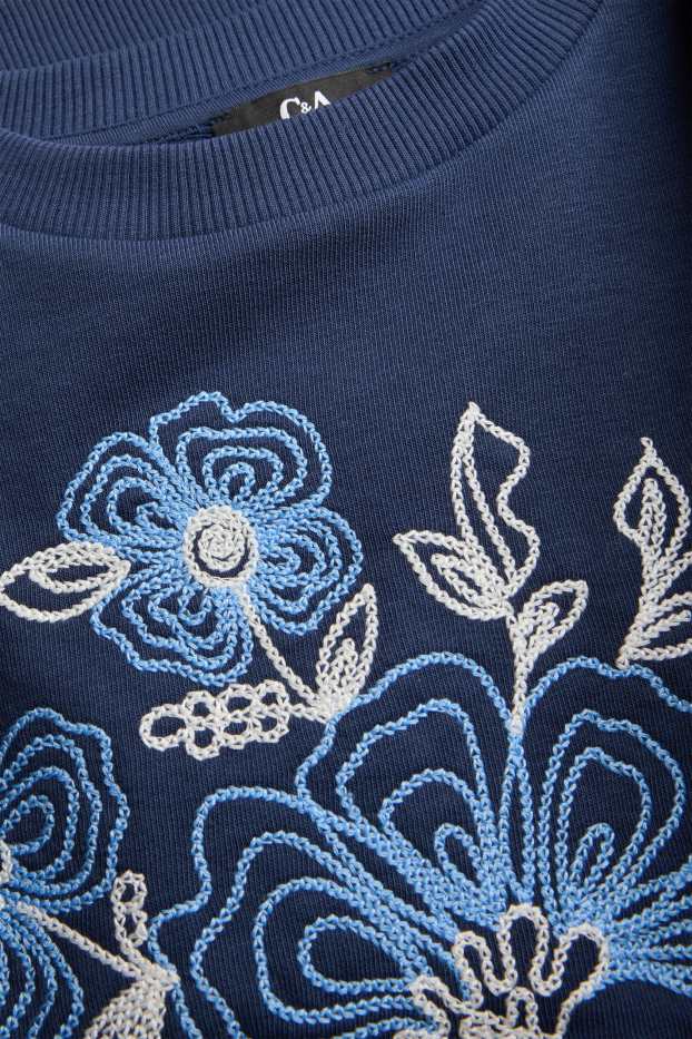 Dames - Sweatshirt - donkerblauw