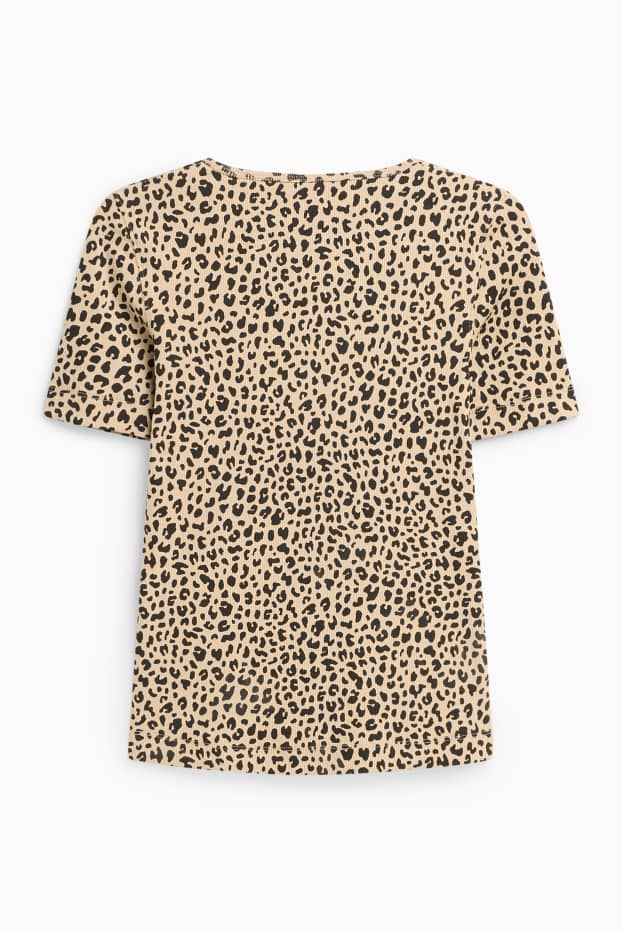 Dona - Samarreta - negre/beix