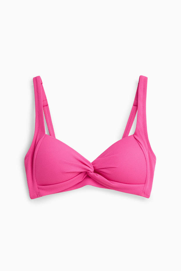 Femei - Top bikini - bustieră - vătuit - LYCRA® - structurat - roz