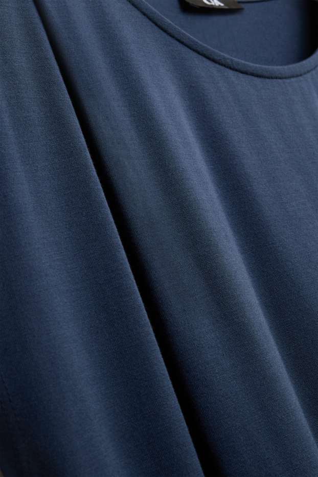 Dona - Samarreta de mànigues curtes - regular fit - blau fosc