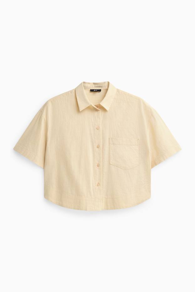 Damen - Hemdbluse - gelb