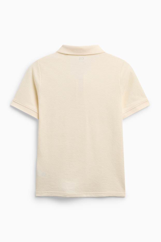 Děti - chlapci - Triko s dlouhým rukávem - krémové barvy