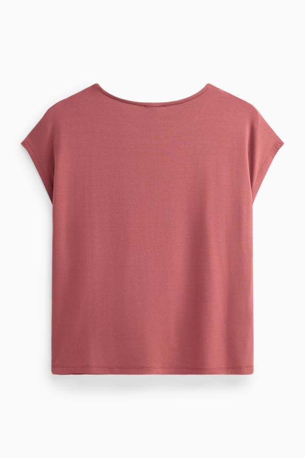 Dona - Samarreta de mànigues curtes - regular fit - vermell