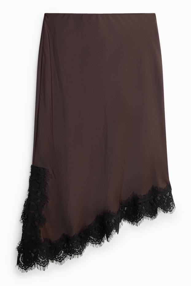 Femei - Fustă - maro închis