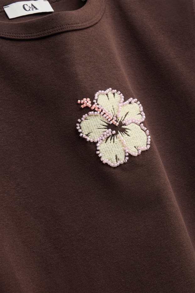 Femei - Tricou - regular fit - maro