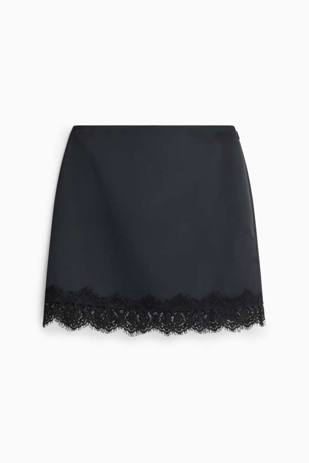 Damen - Minirock - schwarz