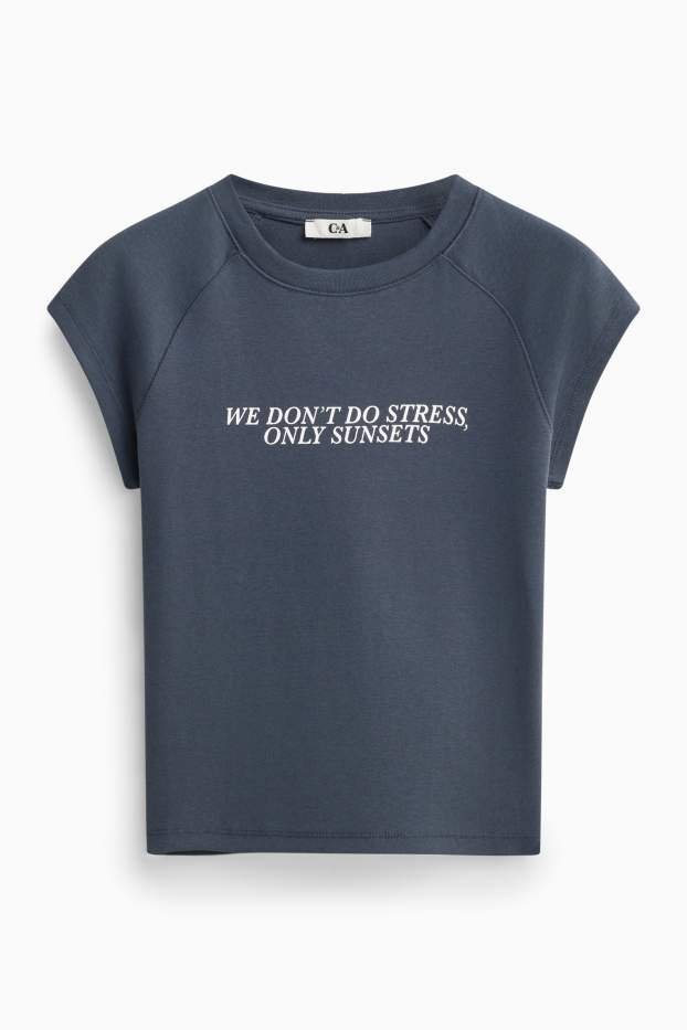 Femei - Tricou - slim fit - gri