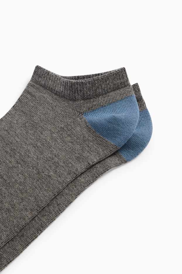 Hommes - Lot de 5 paires - socquettes de sport - gris foncé