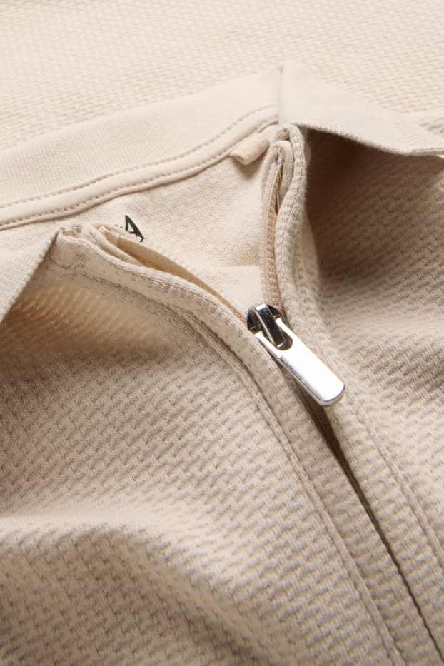 Children Boys - Polo shirt - textured - creme