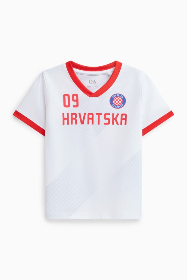 Enfants garçons - Croatie - T-shirt - blanc