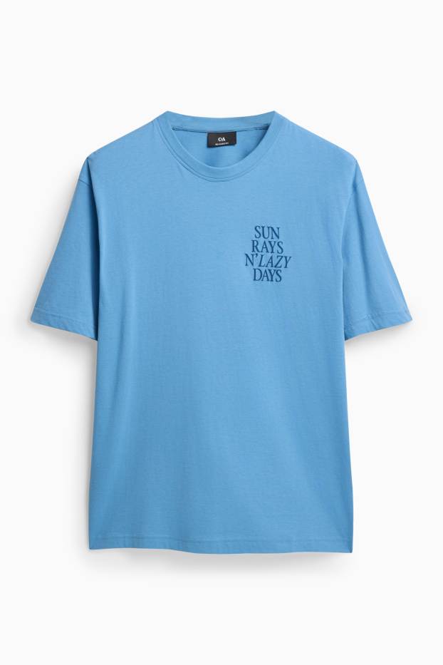 Uomo - T-shirt - azzurro