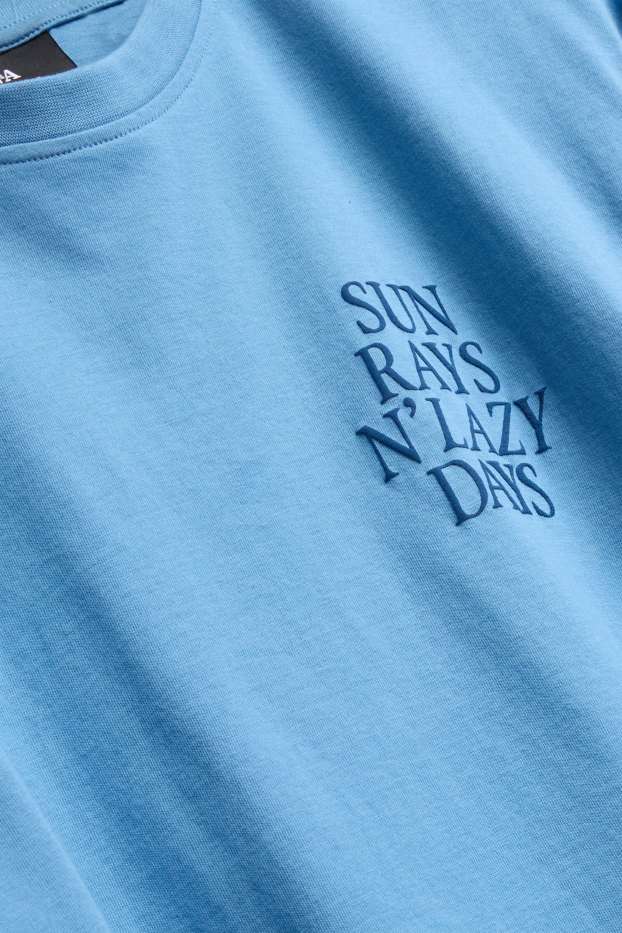 Uomo - T-shirt - azzurro