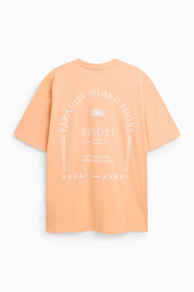 Uomo - T-shirt - corallo