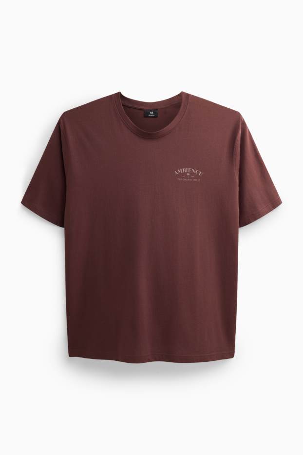 Unisex - T-shirt - relaxed fit - marrone