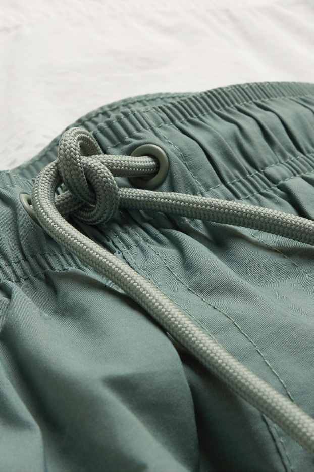 Hommes - Short de bain - à motif - kaki