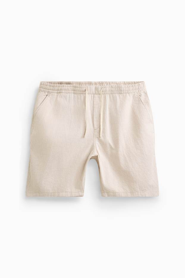Uomo - Shorts - crema