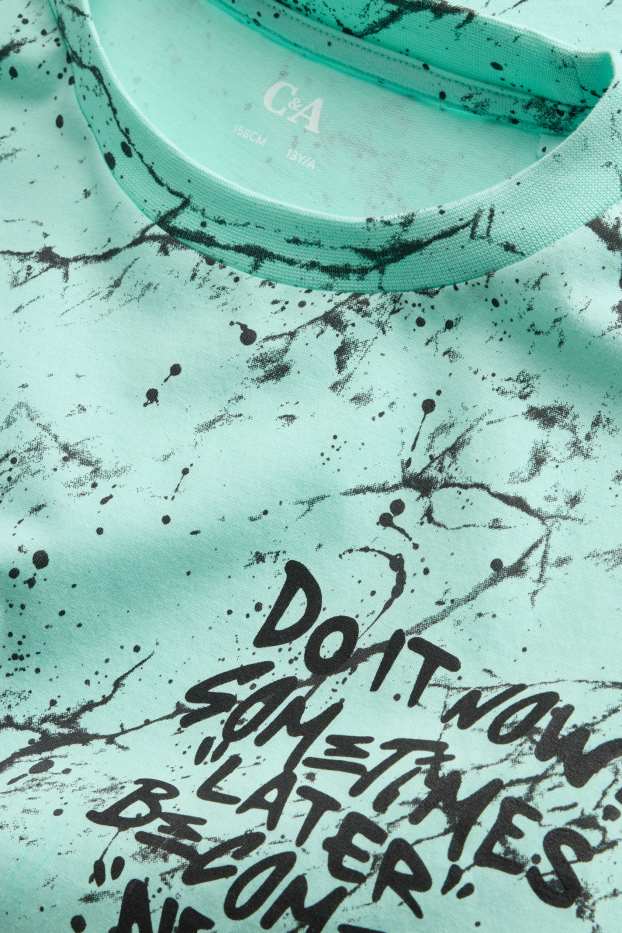 Kinderen: jongens - T-shirt - turquoise