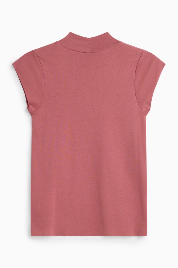 Femei - Tricou - slim fit - roșu deschis