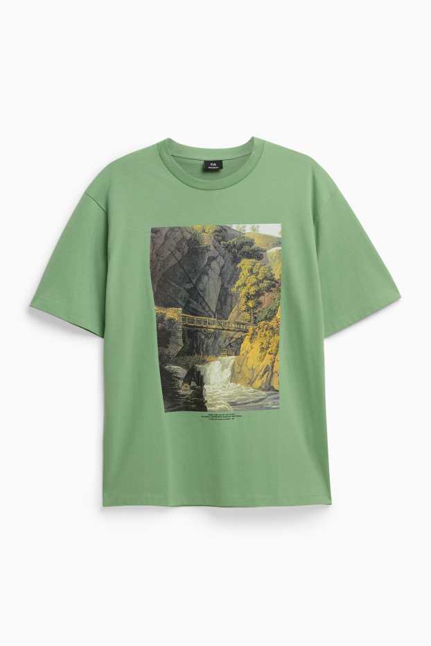 Bărbați - Tricou - relaxed fit - verde