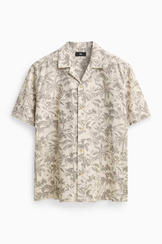 Hommes - Chemise - crème