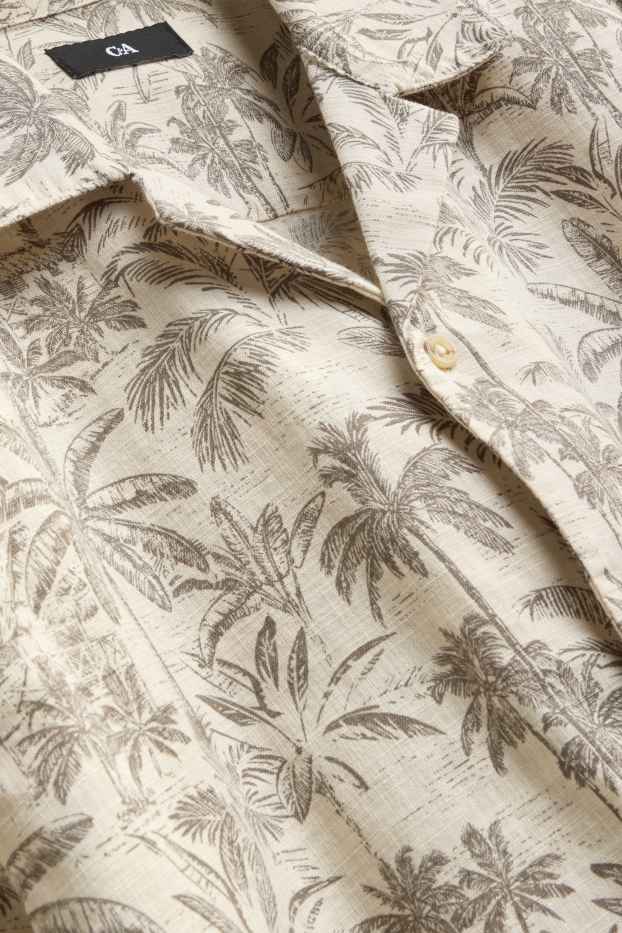 Hommes - Chemise - crème