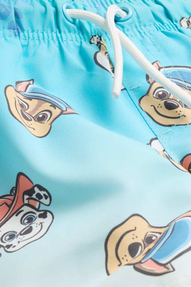 Kinder Jungen - PAW Patrol - Chase, Marshall, Rubble - Badeshorts - blau