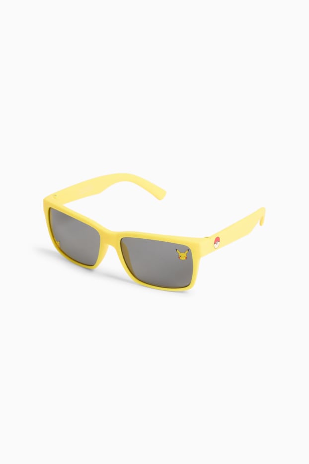 Enfants garçons - Pokémon - Pikachu - lunettes de soleil - jaune