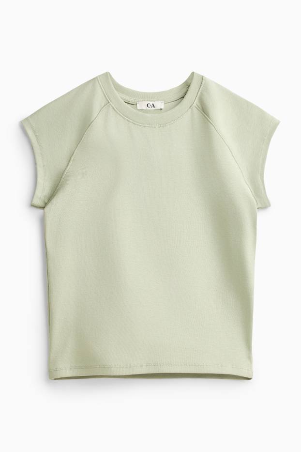 Damen - T-Shirt - Slim Fit - grün