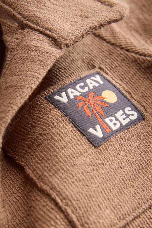 Copii - Băieți - Tricou polo - maro deschis