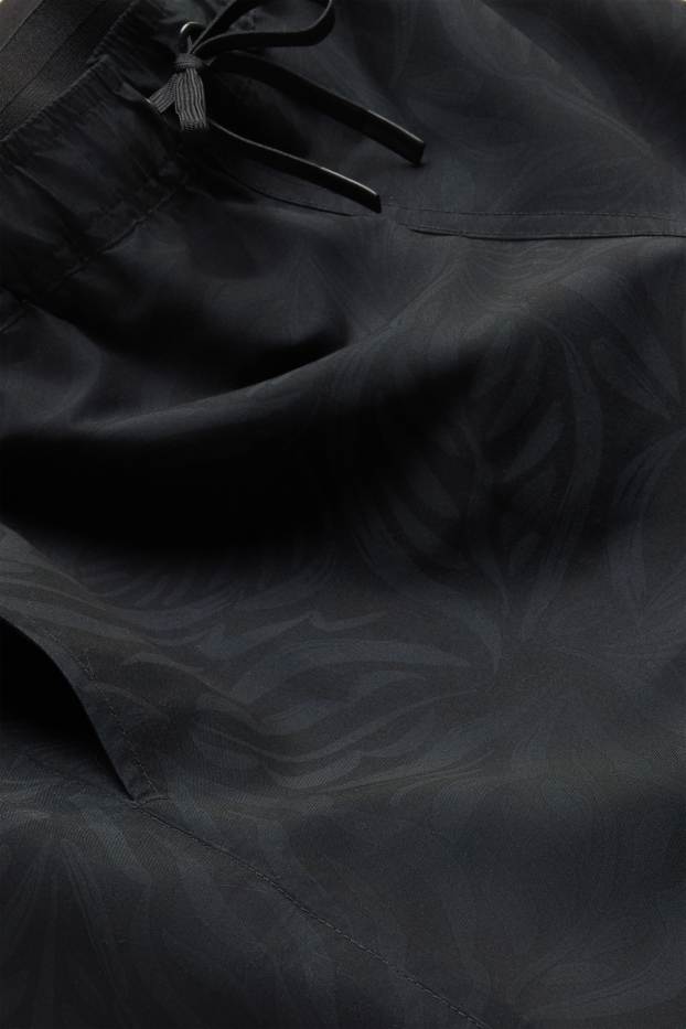 Heren - Zwemshort - met patroon - zwart