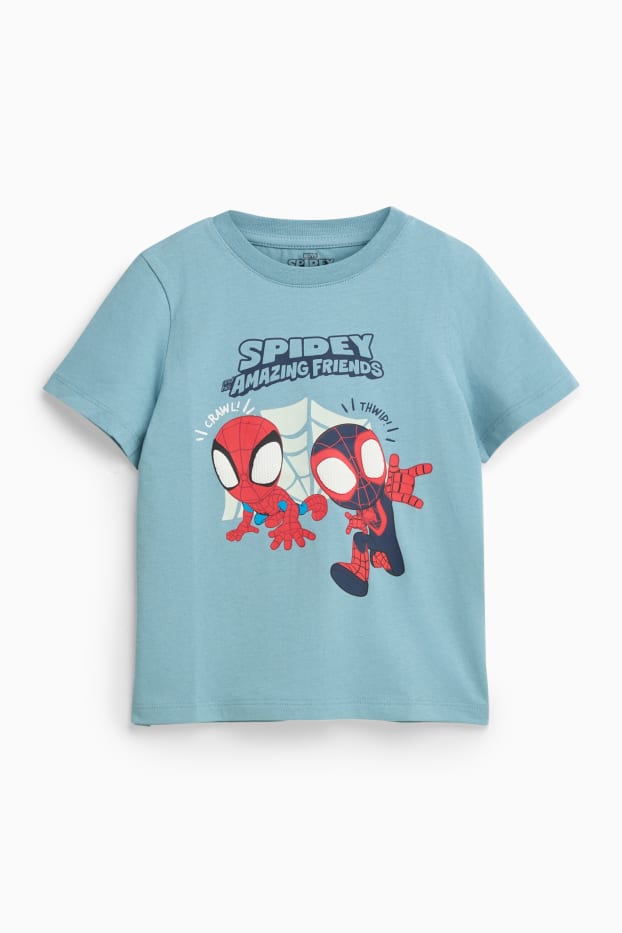 Děti - chlapci - Tričko s krátkým rukávem - modrá