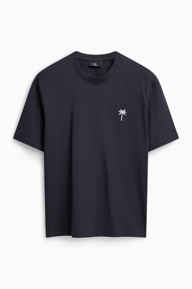 Herren - T-Shirt - Relaxed Fit - dunkelblau