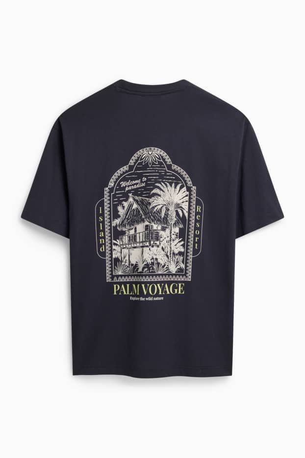 Herren - T-Shirt - Relaxed Fit - dunkelblau