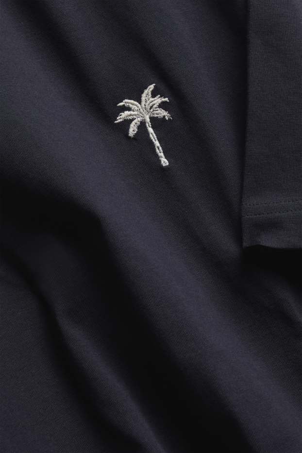 Herren - T-Shirt - Relaxed Fit - dunkelblau