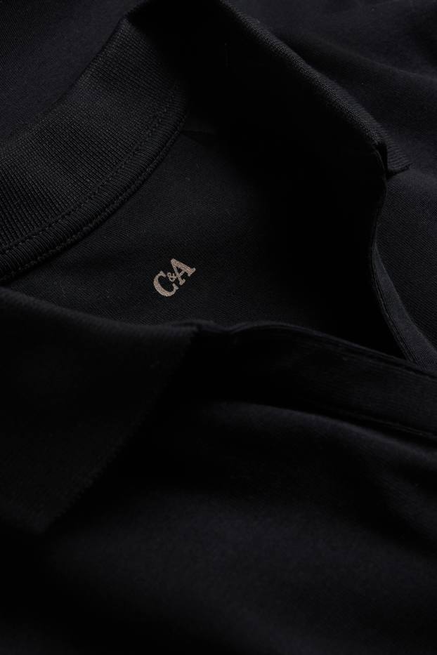 Dames - Poloshirt - regular fit - zwart