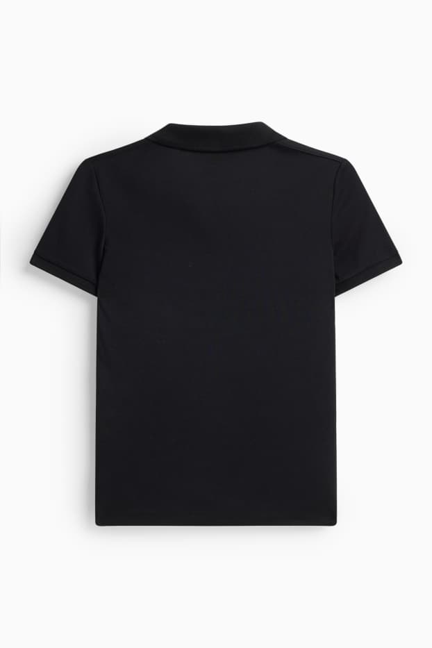 Dames - Poloshirt - regular fit - zwart