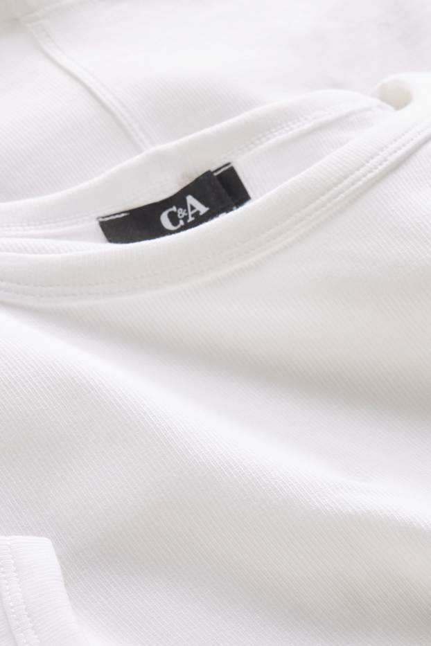 Women - T-shirt - slim fit - white