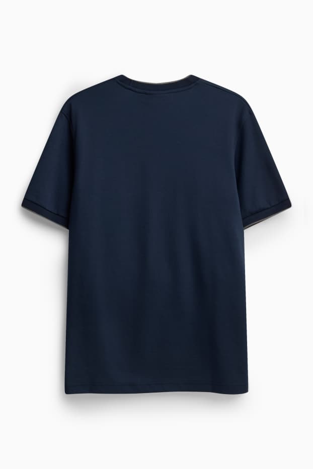 Herren - T-Shirt - Regular Fit - dunkelblau