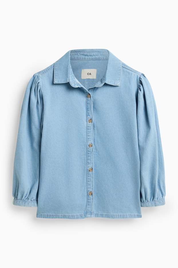 Dames - Blouse - blauw