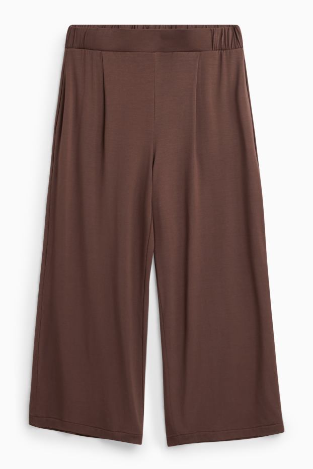 Dámské - Teplákové kalhoty - hnědá