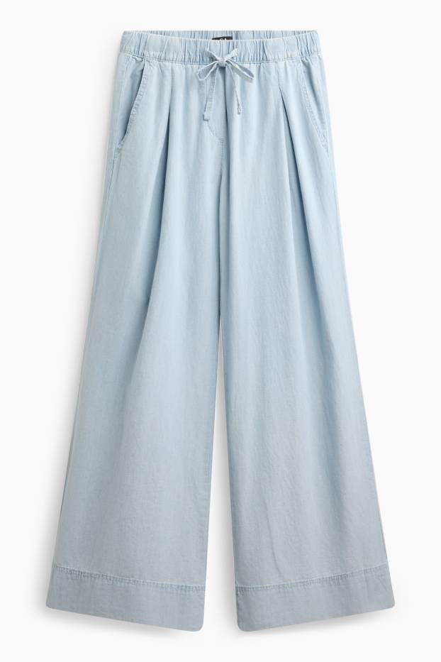 Women - Leggings - light blue