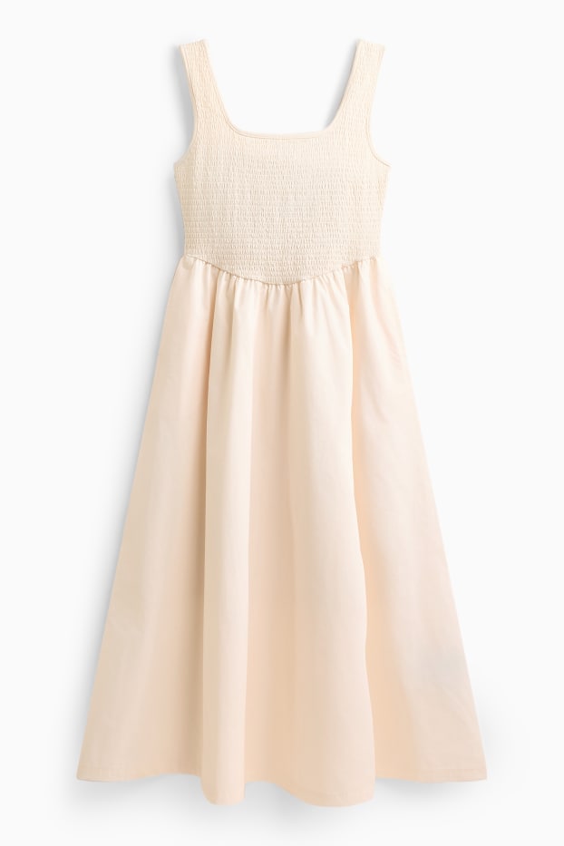 Dames - Jurk - crèmekleurig