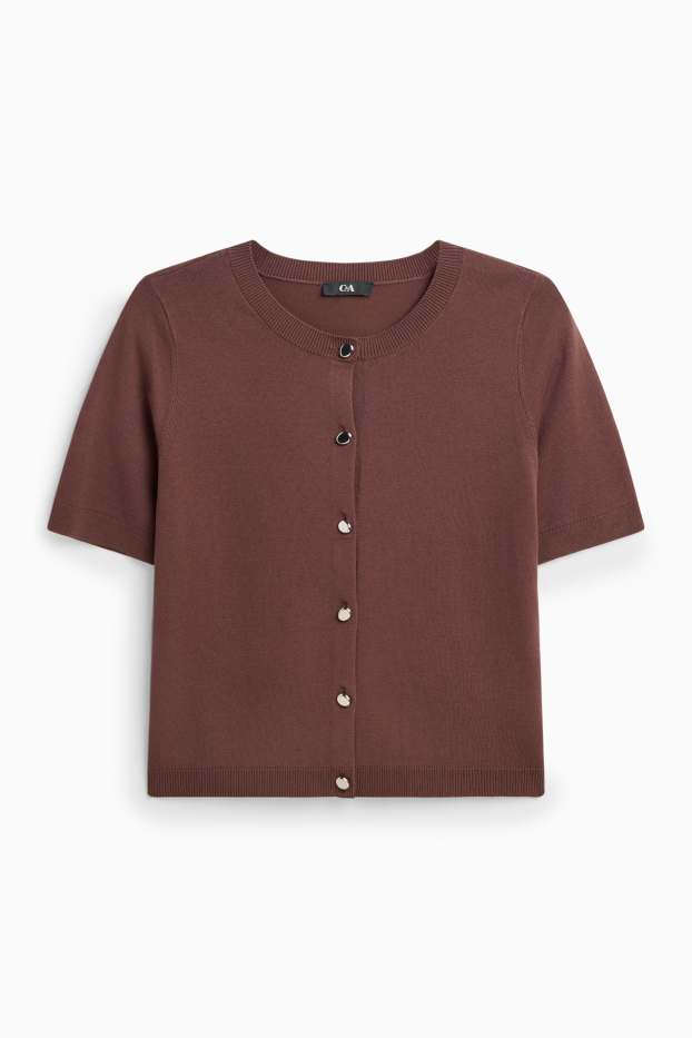 Damen - Strickjacke - braun