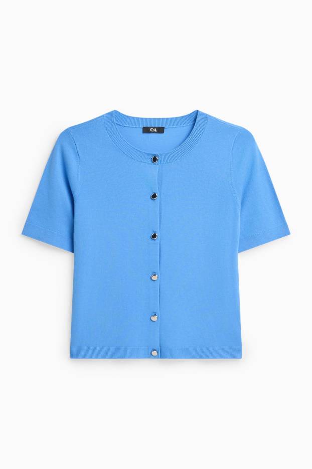 Damen - Strickjacke - hellblau